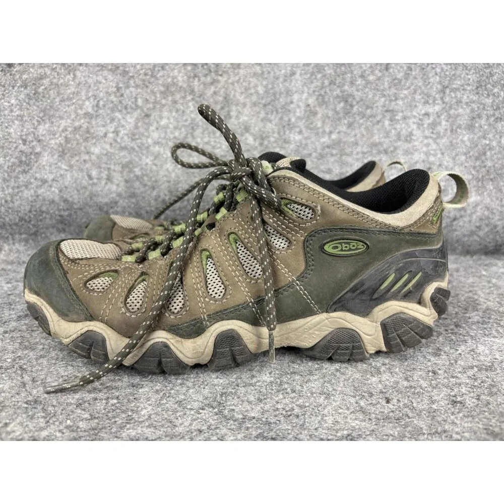 Oboz Sawtooth Low‎ Hiking Shoes Womens 10.5 Mesh Suede Trail Outdoor Lace Up